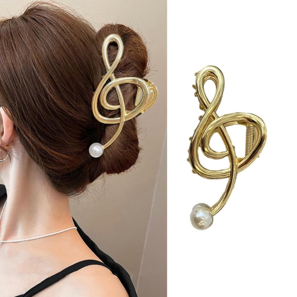 Music Note Large Hair Clip Claw